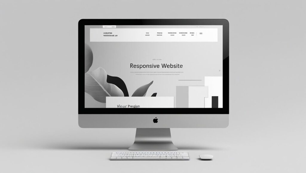 now make a grayscale image of web design